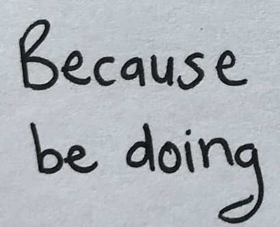 Reference image that generated the Sketchbook Charm font